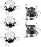 KSD301 Thermostat 45°C/113°F Normally Open N.O Adjust Snap Disc Temperature Switch for Microwave,Oven,Coffee Maker 5pcs