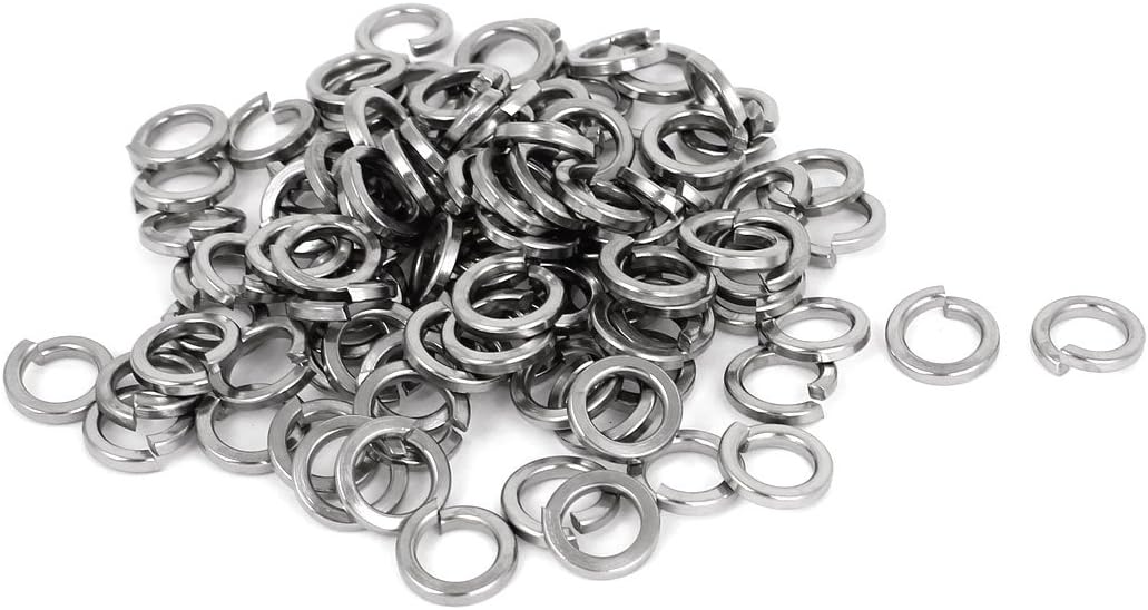 5/16-inch 304 Stainless Steel Split Lock Spring Washer Bolt Pad 100pcs
