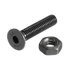 M4x20mm Hex Socket Head Screw Bolts Nuts Black Total 200pcs