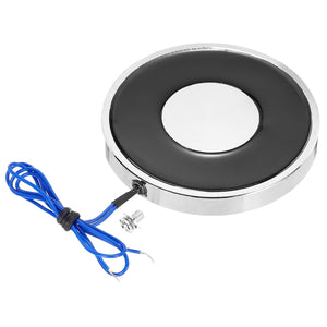 Solenoid Electromagnet DC 12V 9.5W 55LB/25Kg Round Electric Magnet Electric Lifting Magnet 80x10mm for Automation Equipment