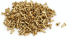 LinkMejor 500pcs M1.5x4mm Brass Plated Metal Hollow Eyelets Rivets Gold Tone