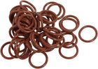 17mm x 2mm Silicone O Ring Oil Sealing Washers Grommets Red 50 Pcs