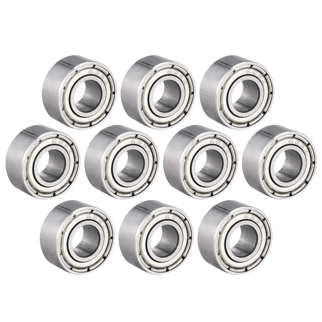 685ZZ Deep Groove Ball Bearing Double Shield 685-2Z, 5mm x 11mm x 5mm Chrome Steel Bearings (Pack of 10)