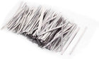 Bread Bags Packaging Twist Cable Tie 8cm Long 2400 Pcs Silver Tone