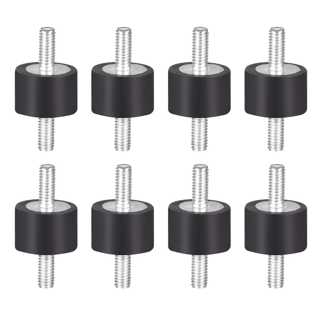 D15 x H10 Rubber Vibration Isolator Mounts Shock Absorber with M4 x 10mm Studs 8pcs