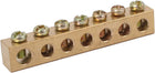 7 Holes Electrical Distribution Wire Screw Terminal Ground Brass Neutral Bar