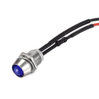 LED-indicatorlamp AC/DC 12V, 8mm, panelmontage, blauw, 5 stuks