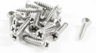 20 Pcs 16mm x 3mm Thread Phillips Head Self Tapping Screw Silver Tone