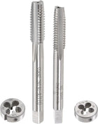 5/16"-18 UNC, 3/8"-16 UNC Tap and Die Set HSS Thread Tap with Round Threading Die Right Hand