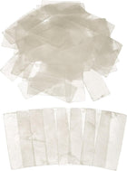 50 Pcs Capiz Shells, 30 mm x 70 mm Natural White Square Mica Sheets Single Hole for DIY Craft Making Wind Chimes Home Decoration Wedding Decorations