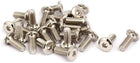 M6x15mm Metal Nickel Plated Hex Socket Head Furniture Screws Bolts 25pcs