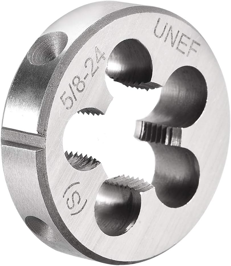 5/8-24 UNEF Round Die, Machine Thread Right Hand Threading Die, Alloy Tool Steel Screw Thread Cutting Die
