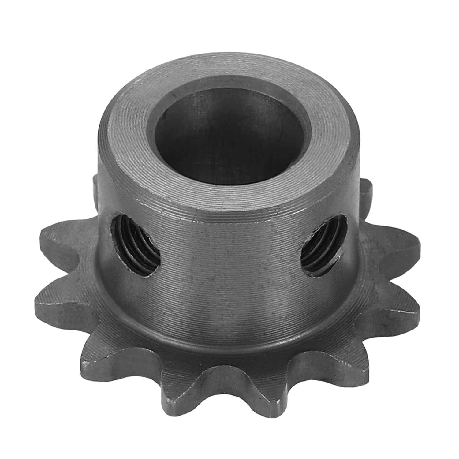 #25 Chain Roller Sprocket 10mm Bore 31.5mm OD, 14 Tooth C45 Carbon Steel ANSI Chain NO.25 Roller Sprocket Round Hole Without Surface Finished for ISO 04C Chain