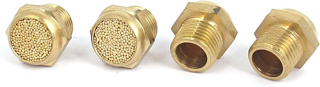 1/8BSP Thread Pneumatic Air Breather Silencer Muffler 4pcs