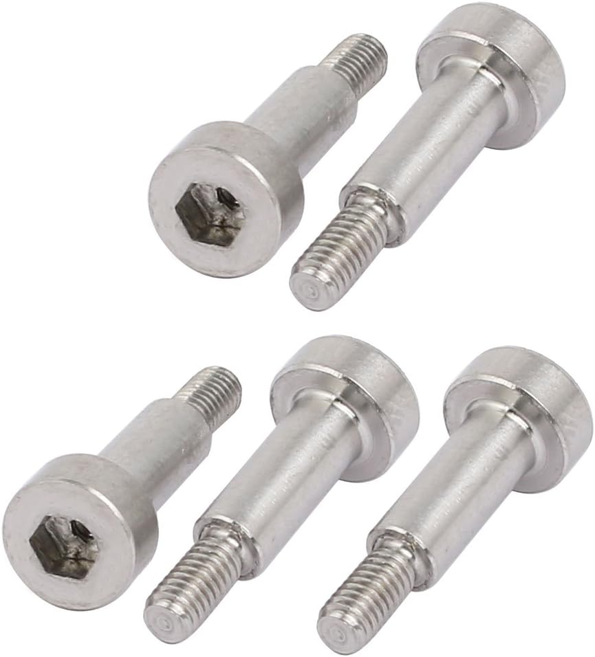 5pcs 304 Stainless Steel Shoulder Bolt 4mm Shoulder Dia 10mm Shoulder Length M3 Thread
