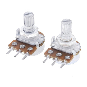2 Pieces B10K 10K Ohm 8mm Shaft Single Linear Taper Potentiometers
