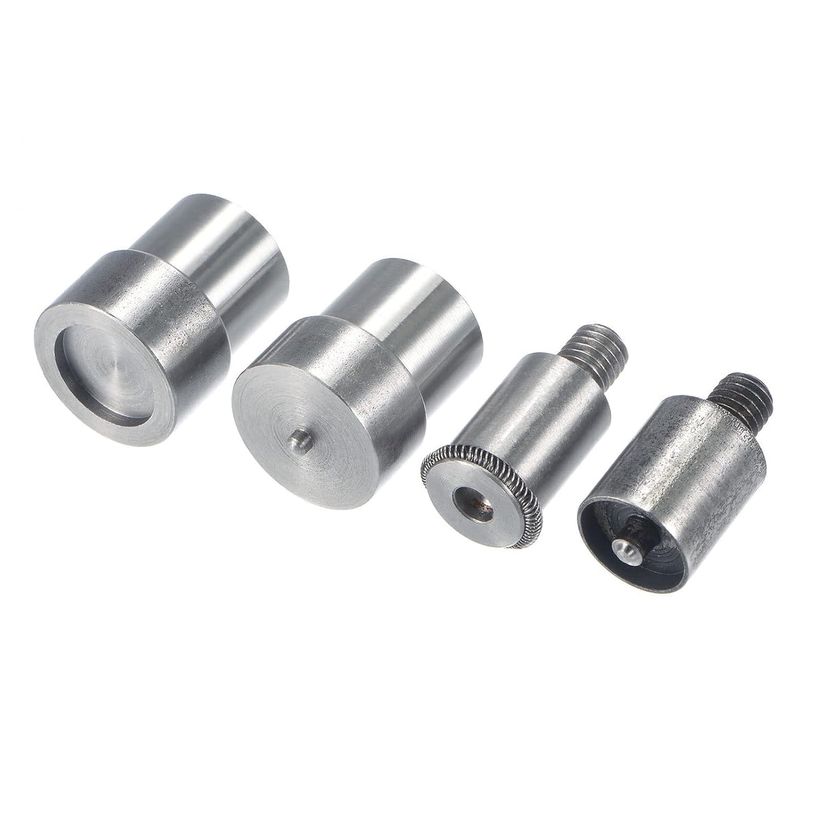 LinkMejor 15mm Snap Fasteners Button Die for Hand Press Machine Setter Carbon Steel Pointed Fasteners Tool M8x1.25mm Install Thread