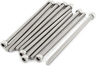 M5x100mm Thread 304 Stainless Steel Hex Socket Head Cap Screw Bolt DIN912 10pcs
