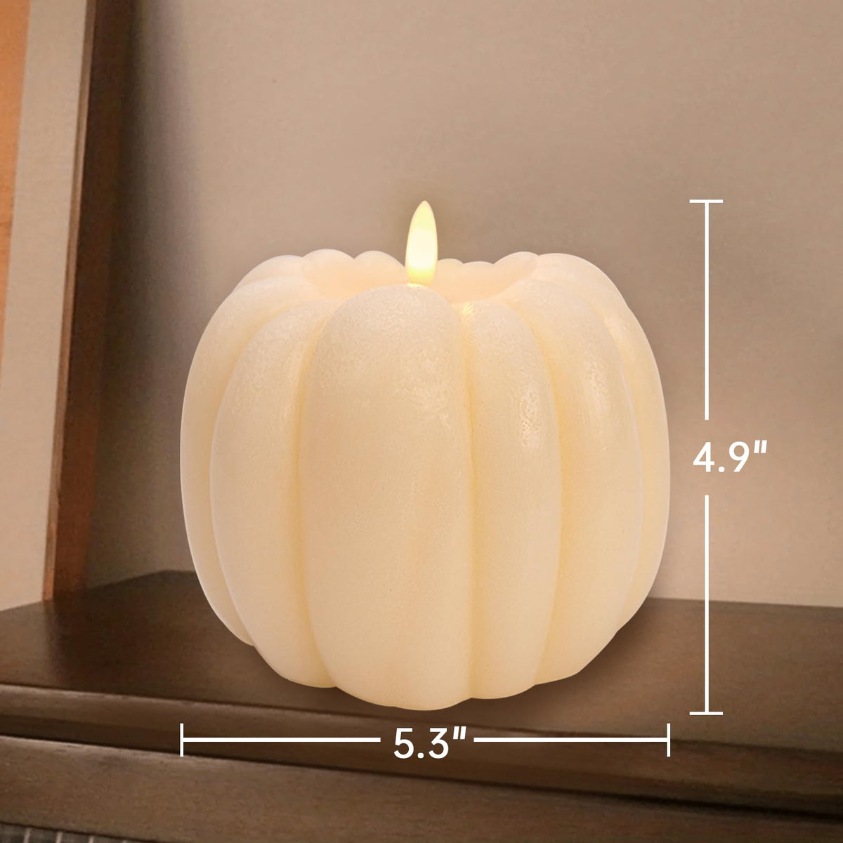 Decorazioni autunnali per casa - Candele a cera LED senza fiamma