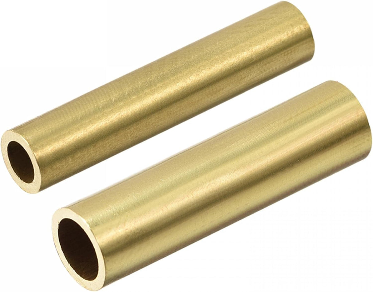 Brass Round Tube 6mm/8mm OD 1mm Wall Thickness 30mm Length Tubing for DIY Crafts Pack of 20