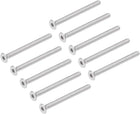 M3x35mm Flat Head Machine Screws Inner Hex Screw 304 Stainless Steel Fasteners Bolts 50Pcs