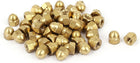 Acorn Hex Cap Nuts - 50Pcs M4 Dome Nuts Brass Hexagon Decorative Cap Nut for Screws Bolts Brass Tone