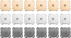 18pcs Plum Magnetic Snap Buckles, Sew on Toggle Closure Buckle, Snap Buttons Tab Buckle Fasteners Buttons Replacement for Pouches Jacket DIY Craft Sewing, Mixed Color
