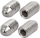M10x16mm 304 Stainless Steel Spring Hex Socket Ball Point Grub Set Screws 4pcs