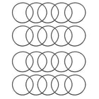 Nitrile Rubber O-Rings, 55mm OD 50mm ID 2mm Width, Metric Sealing Gasket, Pack of 20