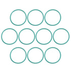Fluorine Rubber O-Rings, 18mm OD 16mm ID 1mm Width FKM Seal Gasket for Machinery Plumbing, Green, Pack of 10