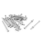 M2x30mm Hex Socket Head Knurled Cap Screws Bolts Nuts Set 20Pcs