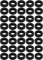 Nitrile Rubber Flat Washers 11mm OD 6mm ID 3mm Thickness for Faucet Pipe Water Hose, Pack of 40
