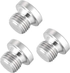 Countersunk Plug Internal Hex Head Socket with Flange - M10 X 1 Male Stainless Steel Pipe Fitting Thread 3Pcs