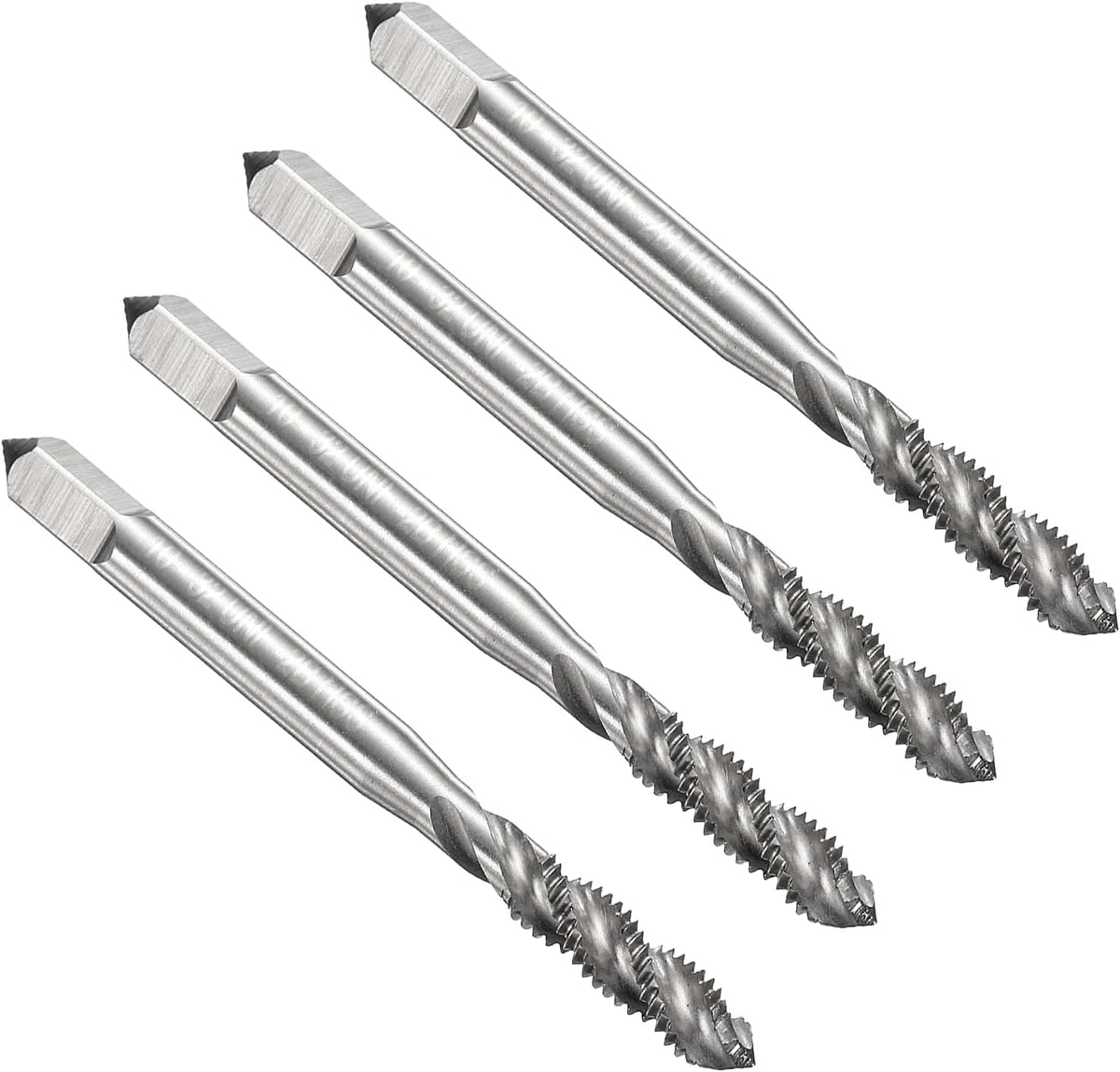 4 ตัว ทอดสายเฟอร์นท์ทริหลายหลอด 5-40 UNC 2B ทอดเซาท์ บิท ทอดสายเซาท์ที่ไม่มีสี ยางซีร์ฟ์ทาปิ่ง ย