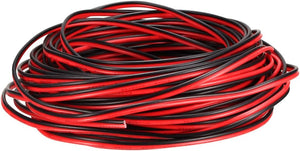 Rød Sort Kabel 2pin Udvidelseskabel 28 AWG Parallel Tråd Tin Forbehandlet Kupfer 10M Længde til LED Båndlys