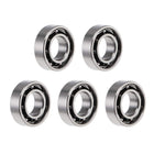 MR105K Deep Groove Ball Bearings 5mm Inner Dia 10mm OD 3mm Bore Open Type Chrome Steel Z2 5pcs