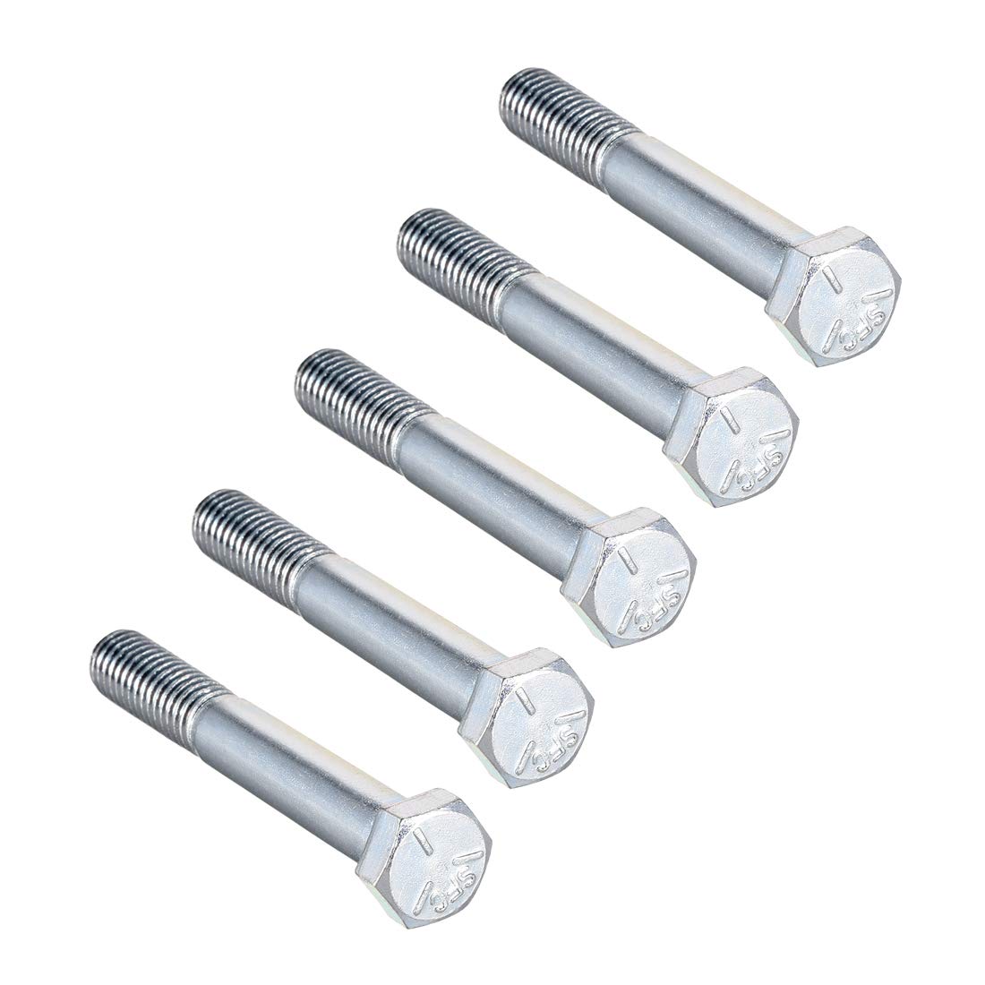 Hex Head Screw Bolts Carbon Steel 3/8"-16x2-3/4" Fastener Grade 5 UNC 5pcs