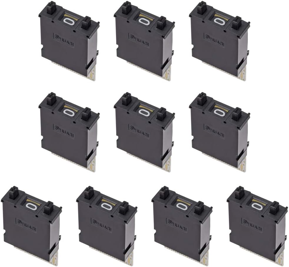 DIP Switch Thumb wheel Switch KM1 0-9 Digital Black 40 x 24 x 10 mm 10 Pcs