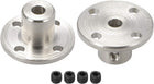 4mm Inner Dia H12*D10 Rigid Flange Coupling Motor Guide Shaft Coupler Motor Connector 2 PCS for DIY Parts