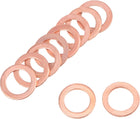50 Pcs Metric M8 x 12mm x 1mm Copper Flat Washer Sealing Ring for Screw Bolt Nut