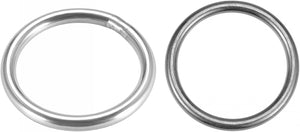 20mm O Ring Buckle Welded for Hardware DIY, Silver Tone Black Total 20pcs