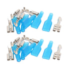 a16031500ux1285 Female Spade Crimp Terminal Connectors and Insulated Sleeve, 10 Piece