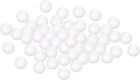 LinkMejor 50Pcs 0.8" White Polystyrene Foam Balls Smooth Round Solid Ball for Craft, Art, DIY, Household, Party Decoration