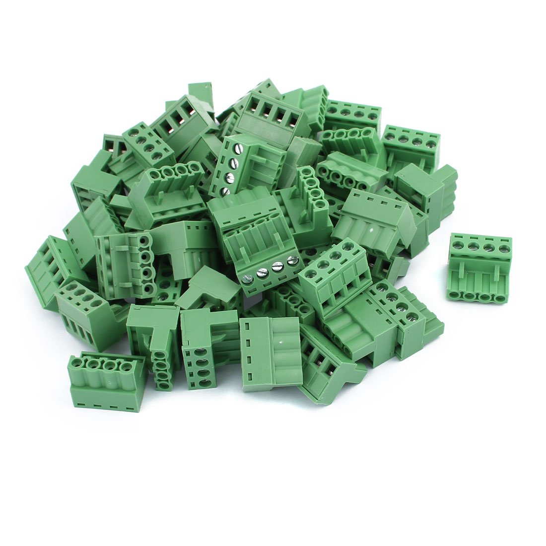50Pcs 300V KF2EDGK 5.08mm Pitch 4-Pin PCB Screw Terminal Block Connector