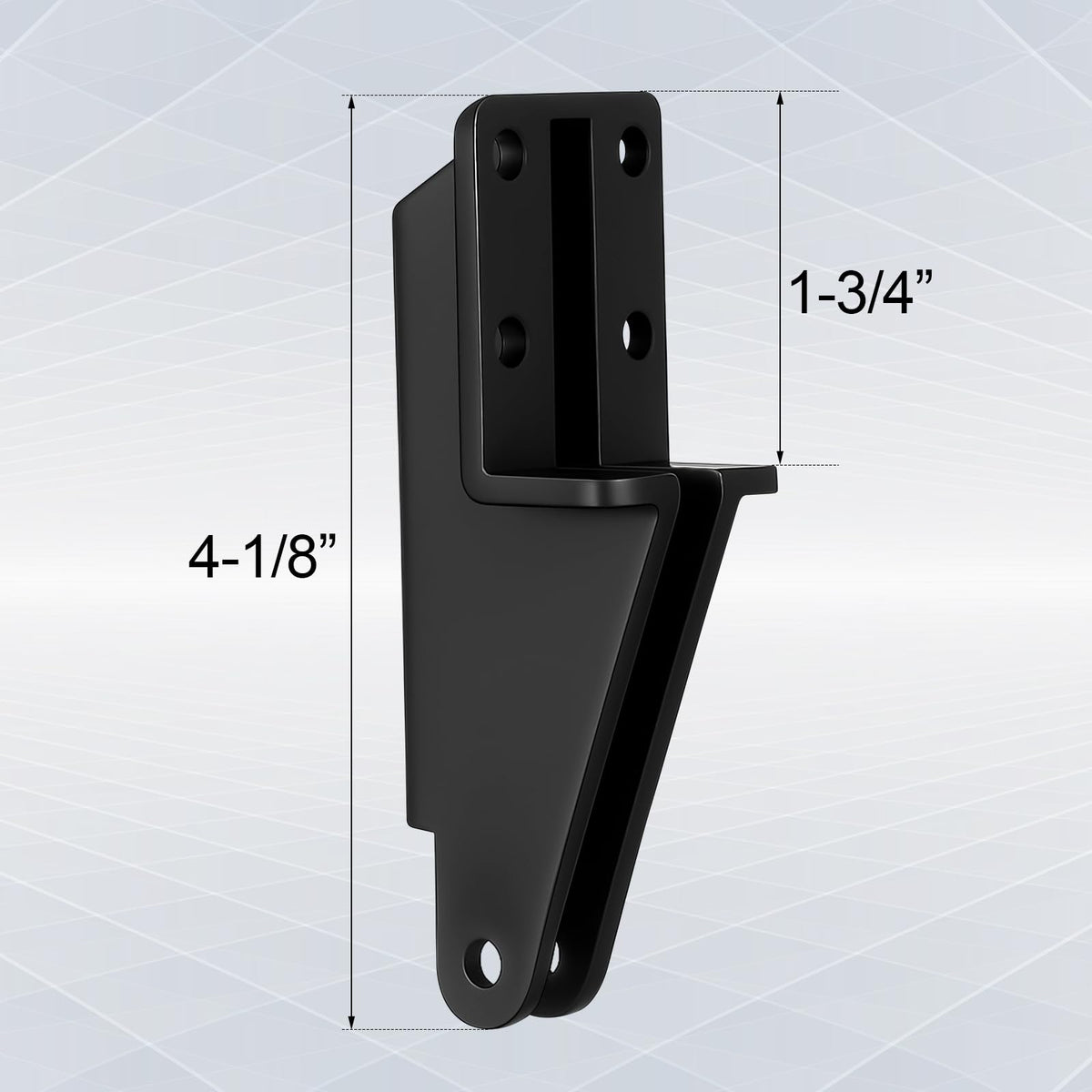 LinkMejor 2 Pack Cloison de porte de visualisation avec ressort de fermeture, traverse de porte métallique en plastique, noir