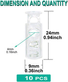 LinkMejor 10pcs Spring Cord Locks Plastic End Stopper Double Holes Toggle Fastener Rope End for Drawstrings, Shoelaces,