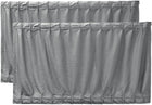 2 stk 70 x 39cm Grå Justerbar VIP Bilrude Skærm Solshade Visir