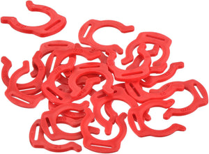 20Pcs 3/8 Inch Kancing Plastik Pemutus untuk Sistem Penyaring Air RO Tube Koneksi Cepat Kancing Sampingan Penggantian Bagian, Merah