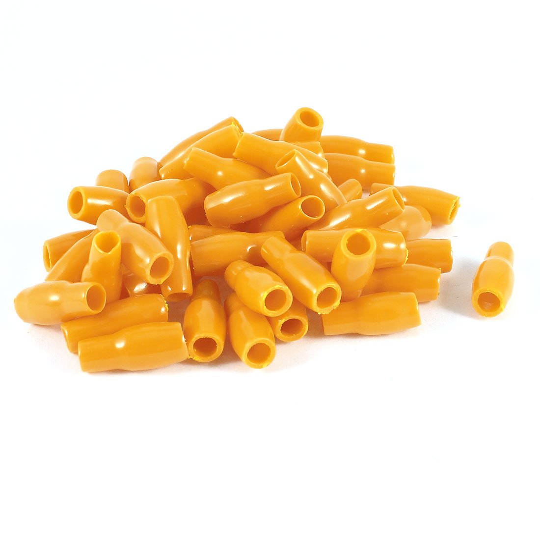 Soft PVC Crimp Terminal Insulated Sleeves V-3.5 with 50 Piece, 4 mm, Orange
