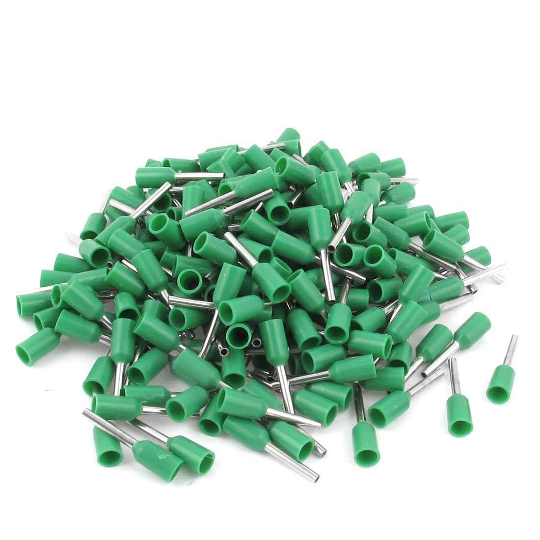 E0508 22AWG Insulated Ferrule Cord End Terminal Connector, 200 Piece, Green